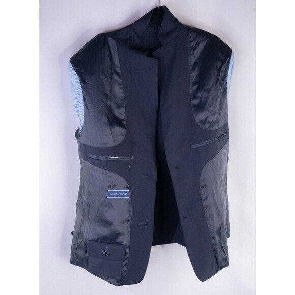 JOSEPH ABBOUD Boys 18R Gold Button Navy Blue Sport Coat Suit Jacket Wool Blend - Picture 9 of 13